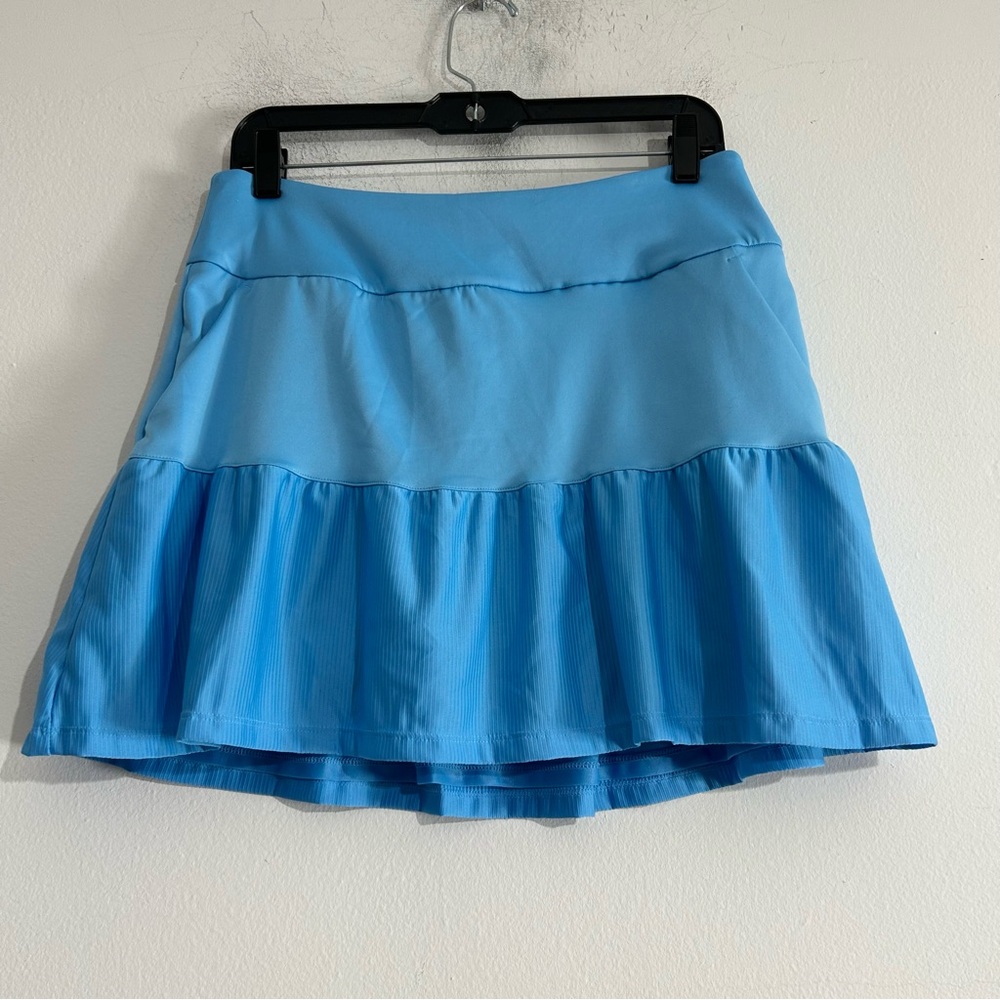 Adidas Ultimate 365 Golf Frill Skort Blue Burst Medium Tennis Pickleball Active